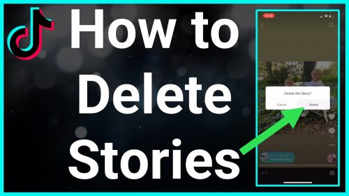 how to delete tiktok story